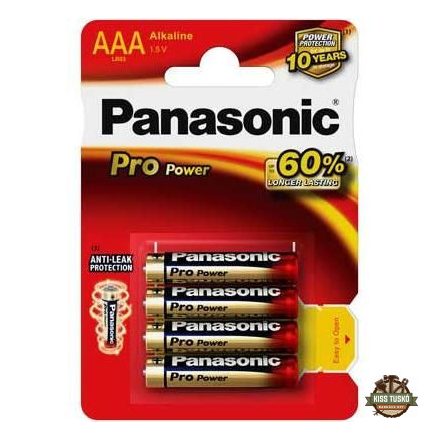 Panasonic Pro Power Gold Alkáli Mikro Elem AAA (LR03PPG/4BP) B4