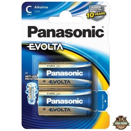 Panasonic Evolta Alkáli Elem Baby C (LR14EGE/2BP) B2