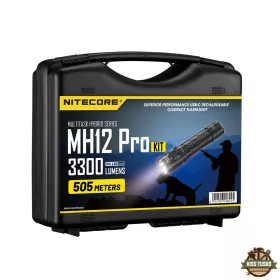   Nitecore Vadászlámpa Szett MH12 PRO (+1x 21700) UHi 40 LED (3300 lumen)