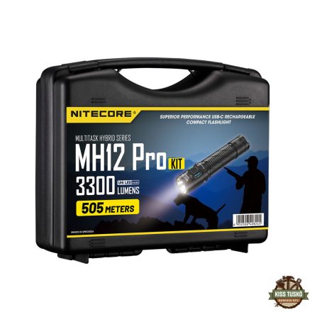 Nitecore Vadászlámpa Szett MH12 PRO (+1x 21700) UHi 40 LED (3300 lumen)