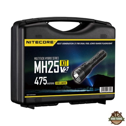 Nitecore Vadászlámpa Szett MH25V2 (+1x21700) HP LED (1300 lumen)