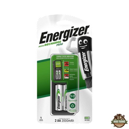 Energizer AkkuTöltő MINI + 2db 2000mAh R2U AA