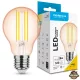 Modee LED Filament Amber Globe A60 4W E27 320° 1800K (360 lumen)