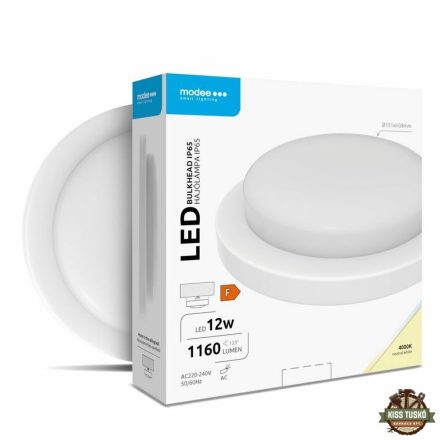 Modee LED Bulkhead Kerek 12W 4000K (D151x38mm) IP65 (1160 lumen) fehér ERP