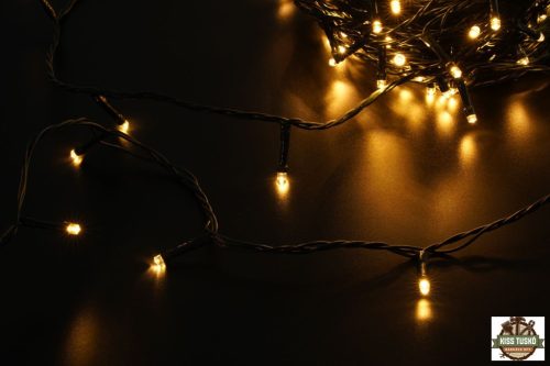 Modee Karácsonyi LED Füzér Plastic Adapteres (200LED/20m/10cm) warm