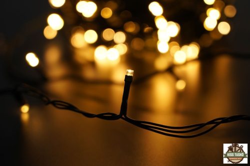 Modee Karácsonyi LED Füzér Plastic Adapteres (200LED/20m/10cm) warm