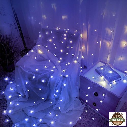 Modee Karácsonyi LED Füzér Berry Plastic Adapteres (100LED/10m/10cm) cold