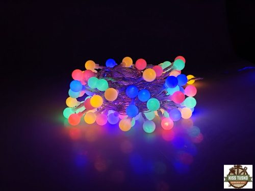 Modee Karácsonyi LED Füzér Berry Plastic Adapteres (100LED/10m/10cm) multicolor