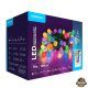 Modee Karácsonyi LED Füzér Berry Plastic Adapteres (100LED/10m/10cm) RGB+remote