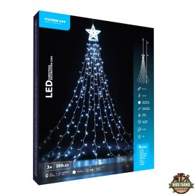   Modee Karácsonyi LED Dekoráció Adapteres C3001 (300LED/3m) cold