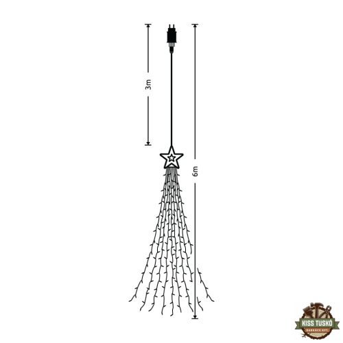 Modee Karácsonyi LED Dekoráció Adapteres C3001 (300LED/3m) cold