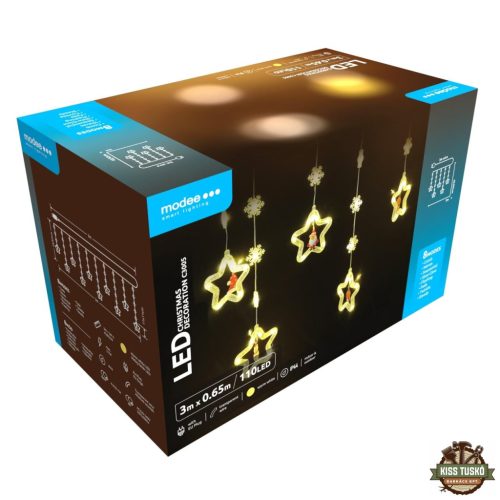 Modee Karácsonyi LED Dekoráció Adapteres C3005 (110LED/3m) warm