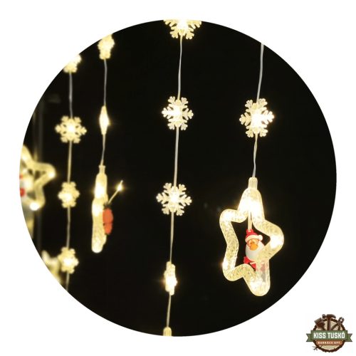 Modee Karácsonyi LED Dekoráció Adapteres C3005 (110LED/3m) warm