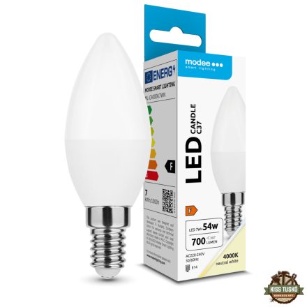 Modee Lighting LED Izzó Gyertya (Candle) 7W E14 200° 4000K (700 lumen) ERP