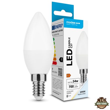 Modee Lighting LED Izzó Gyertya (Candle) 7W E14 360° 6000K (700 lumen) ERP