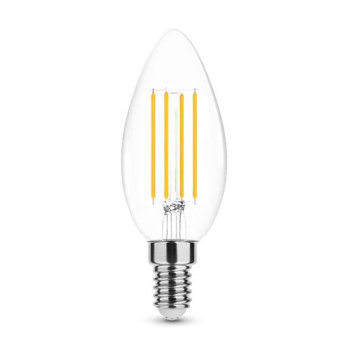 Modee LED Izzó Filament Gyertya C35 5,9W E14 360° 2700K (806 lumen) dimm. ERP