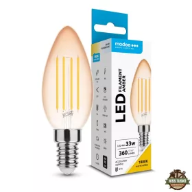   Modee LED Filament Amber Candle C35 4W E14 320° 1800K (360 lumen)