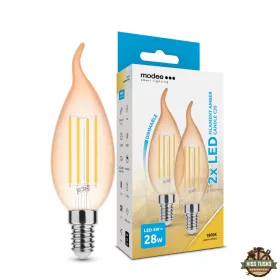   Modee LED Filament Amber Gyertya FL C35 4W E14 320° 1800K (360 lumen) dimm. B2