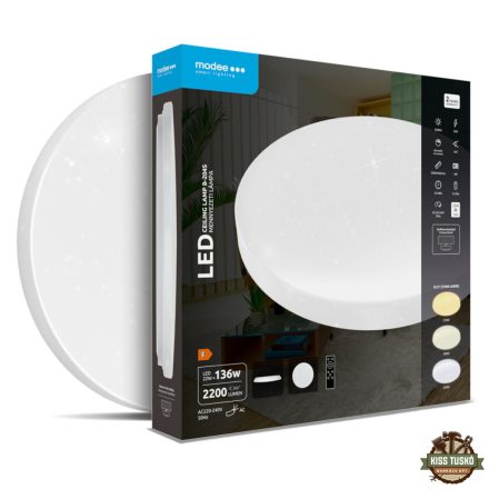 Modee Mennyezeti LED Lámpa 22W 3CCT D380x65mm + rem. cs. A-B204 (2200 lumen) ERP