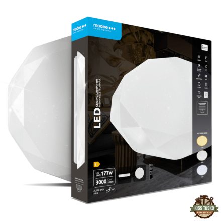 Modee Mennyezeti LED Lámpa 24W 3CCT D400x70mm + rem. R101 (3000 lumen) ERP