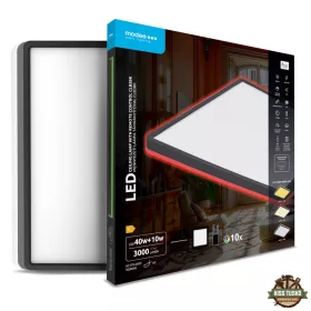   Modee Mennyezeti LED Lámpa CLB3 40+10W 3CCT+RGB 400x400mm +rem (3000 lumen) ERP