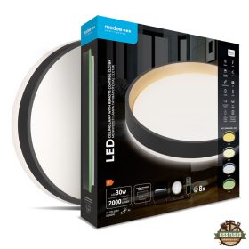   Modee Mennyezeti LED Lámpa CLGBK 30W 3CCT+RGB D390mm +rem (2000 lumen) ERP