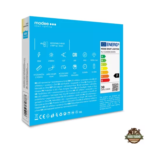 Modee Lighting LED Reflektor E-series Slim 30W 120° 4000K (2400 lumen) ERP