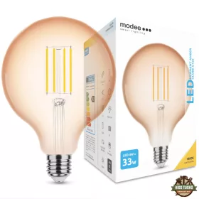   Modee LED Filament Amber Globe G125 4W E27 320° 1800K (360 lumen)