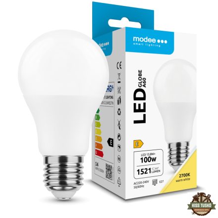 Modee Lighting LED Izzó Globe A60 13,8W E27 200° 2700K (1521 lumen) ERP