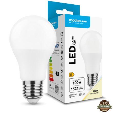 Modee Lighting LED Izzó Globe A60 13,8W E27 200° 4000K (1521 lumen) ERP