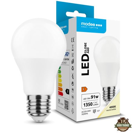 Modee Lighting LED Izzó Globe A60 13W E27 200° 4000K (1350 lumen) ERP