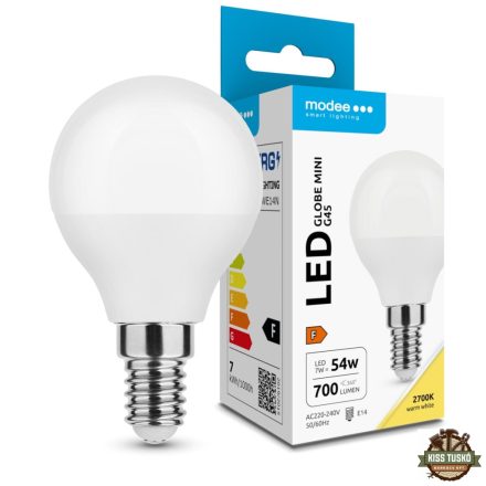 Modee Lighting LED Izzó Globe Mini G45 7W E14 200° 2700K (700 lumen) ERP