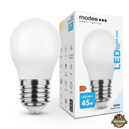 Modee Lighting LED Izzó Globe Mini G45 6W E27 180° 6000K (550 lumen) ERP