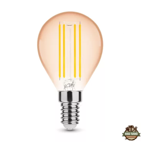 Modee LED Filament Amber Globe Mini G45 4W E14 320° 1800K (360 lumen) dimm.
