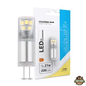   Modee Lighting LED Izzó G4 Aluminium AC-DC 12V 1,8W 2700K (200 lumen) ERP B1