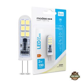   Modee Lighting LED Izzó G4 Üveg AC-DC 12V 2W 4000K (190 lumen) ERP B1