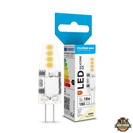 Modee Lighting LED Izzó G4 Silicon DC 12V 1,8W 4000K (180 lumen) ERP