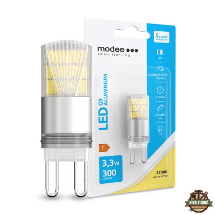 Modee Lighting LED Izzó G9 Aluminium 3,3W 2700K (300 lumen)