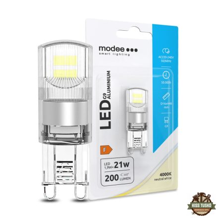 Modee Lighting LED Izzó G9 Alumínium 1,9W 4000K (200 lumen) ERP B1