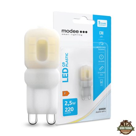 Modee Lighting LED Izzó G9 Plastic 2,5W 6000K (220 lumen) B1