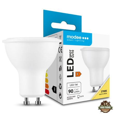 Modee Lighting LED Izzó Spot Alu-Plastic 1W GU10 110° 2700K (90 lumen) ERP