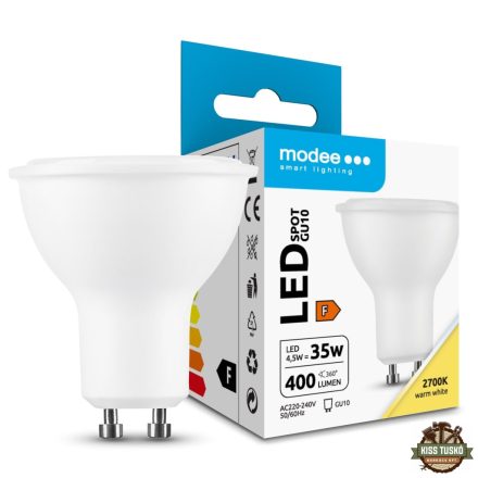 Modee Lighting LED Izzó Spot Alu-Plastic 4,5W GU10 110° 2700K (400 lumen) ERP