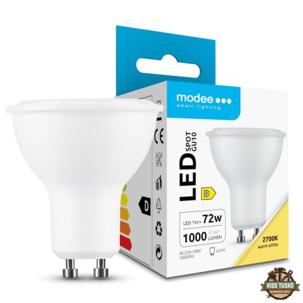 Modee Lighting LED Izzó Spot Alu-Plastic 7W GU10 100° 2700K (1000 lumen) ERP