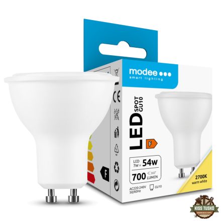 Modee Lighting LED Izzó Spot Alu-Plastic 7W GU10 110° 2700K (700 lumen) ERP