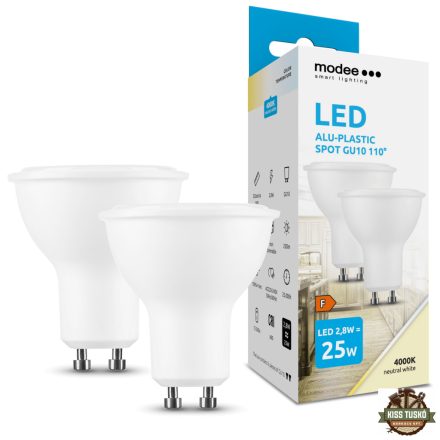 Modee Lighting LED Izzó Spot Alu-Plastic 2,8W GU10 110° 4000K (250 lumen) ERP B2