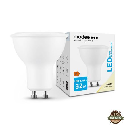 Modee Lighting LED Izzó Spot Alu-Plastic 4,5W GU10 60° 4000K (345 lumen) ERP