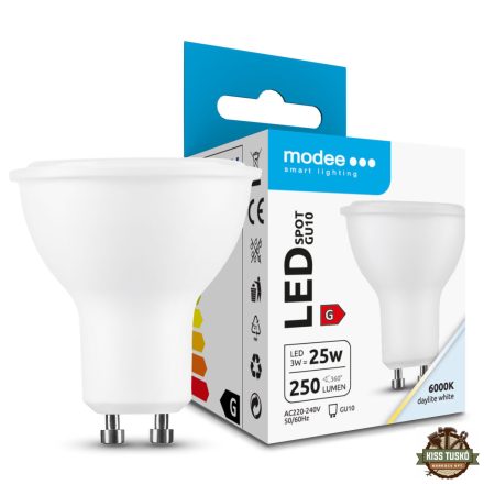 Modee Lighting LED Izzó Spot Alu-Plastic 3W GU10 110° 6000K (250 lumen) ERP