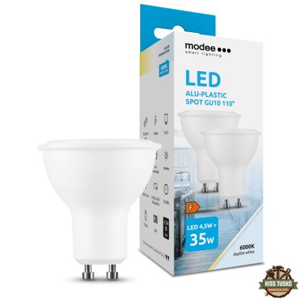 Modee Lighting LED Izzó Spot Alu-Plastic 4,5W GU10 110° 6000K (400 lumen) ERP B2