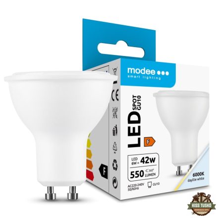 Modee Lighting LED Izzó Spot Alu-Plastic 6W GU10 110° 6000K (550 lumen) ERP