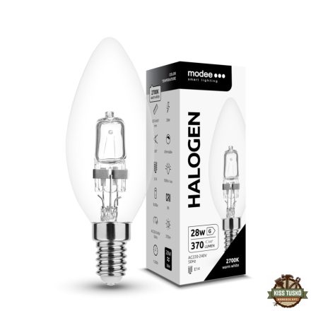 Modee Smart Lighting ECO Halogén Izzó Gyertya (Candle) 28W E14 (370 lumen)